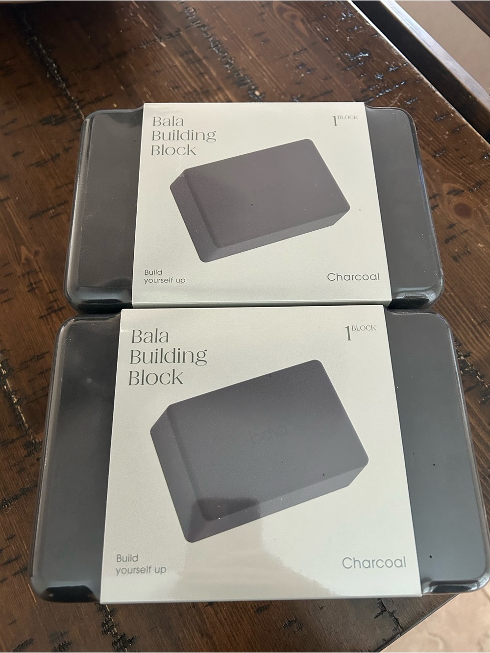 Bala Building Blocks in Charcoal - 2 Blocks